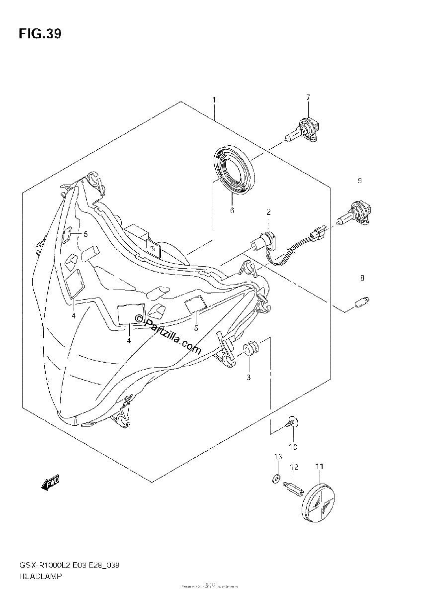 Diagrama de HEADLAMP