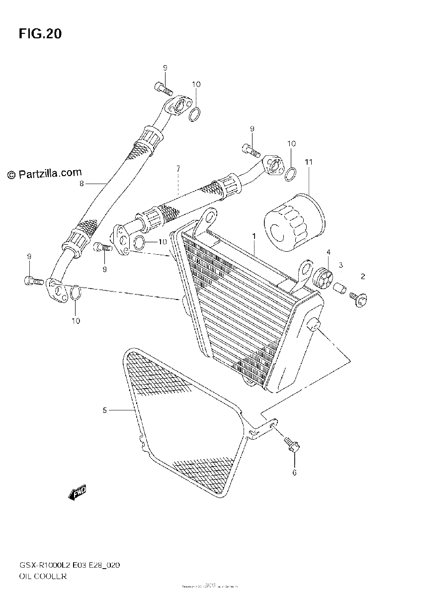 Diagrama de OIL COOLER