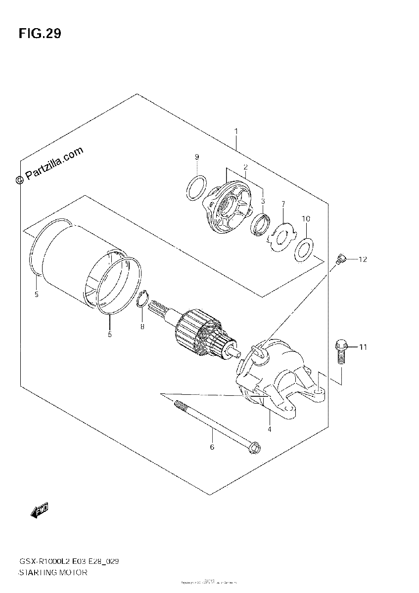 Diagrama de STARTING MOTOR