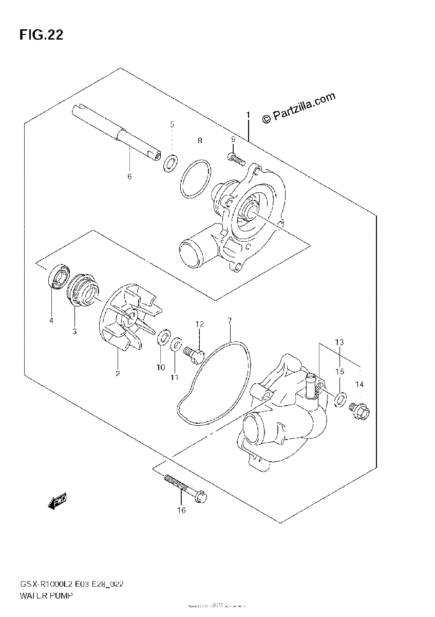 Diagrama de WATER PUMP