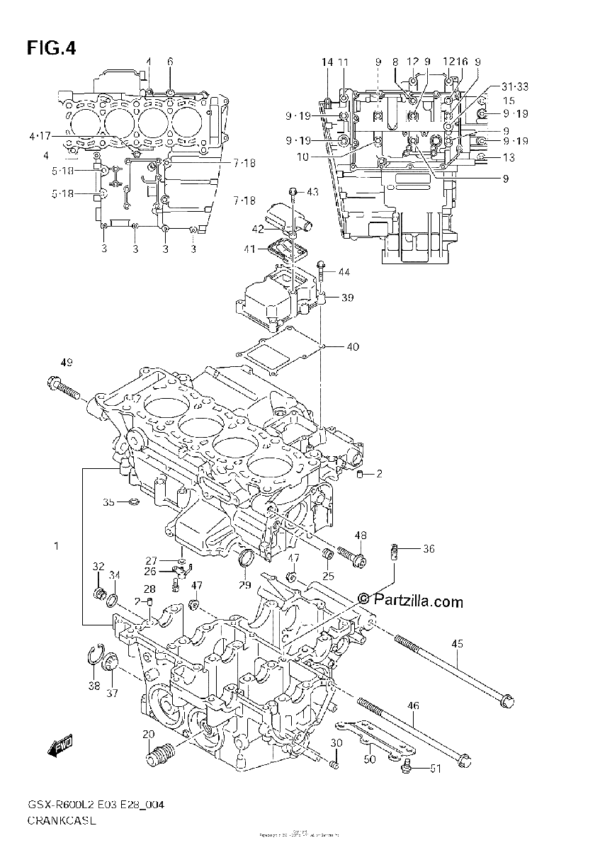 Diagrama de CRANKCASE