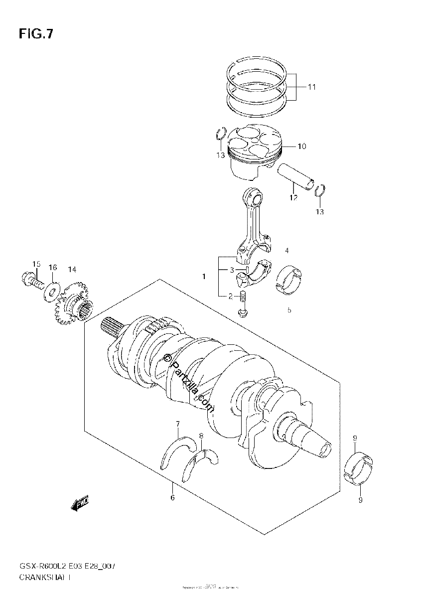 Diagrama de CRANKSHAFT