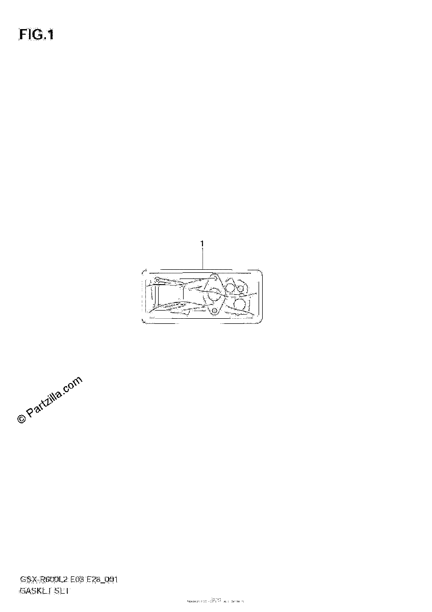 Diagrama de GASKET SET