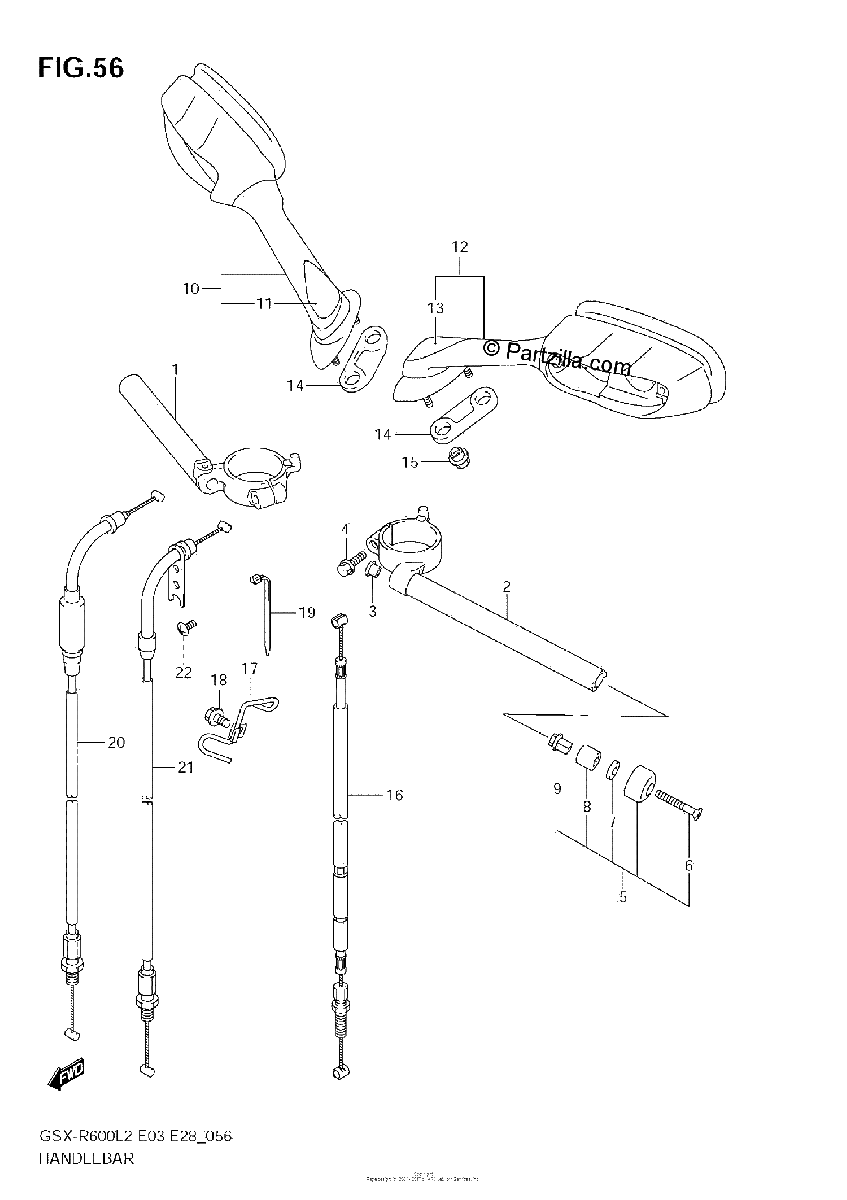 Diagrama de HANDLEBAR