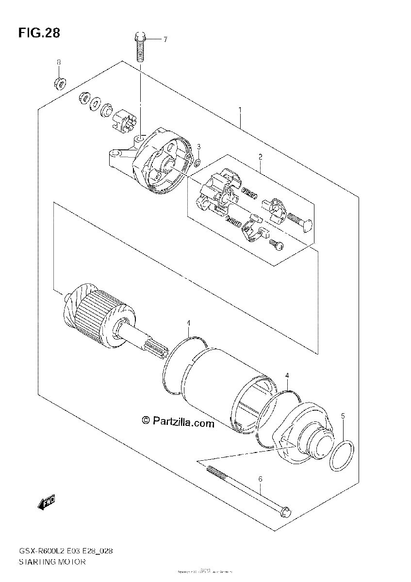 Diagrama de STARTING MOTOR