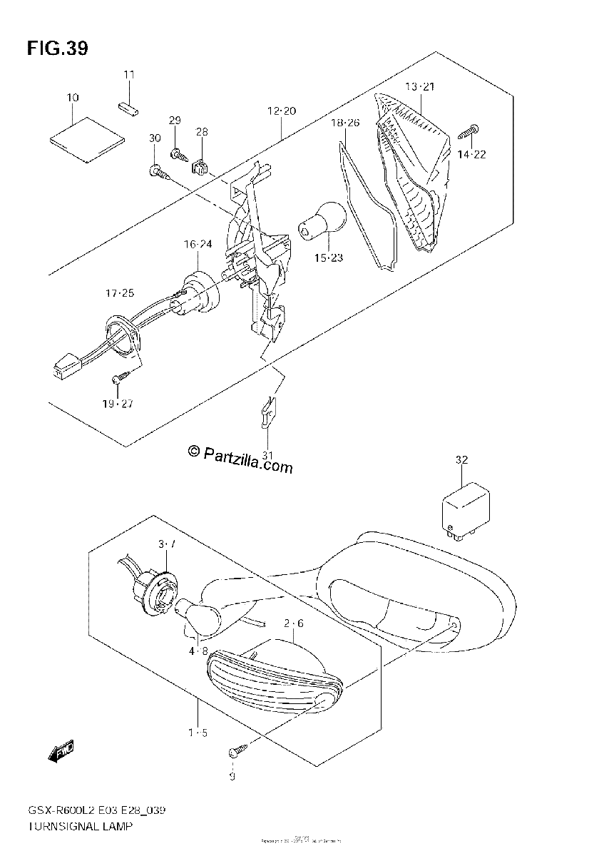 Diagrama de TURNSIGNAL LAMP