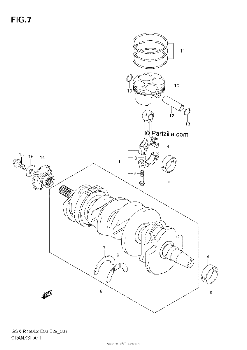 Diagrama de CRANKSHAFT
