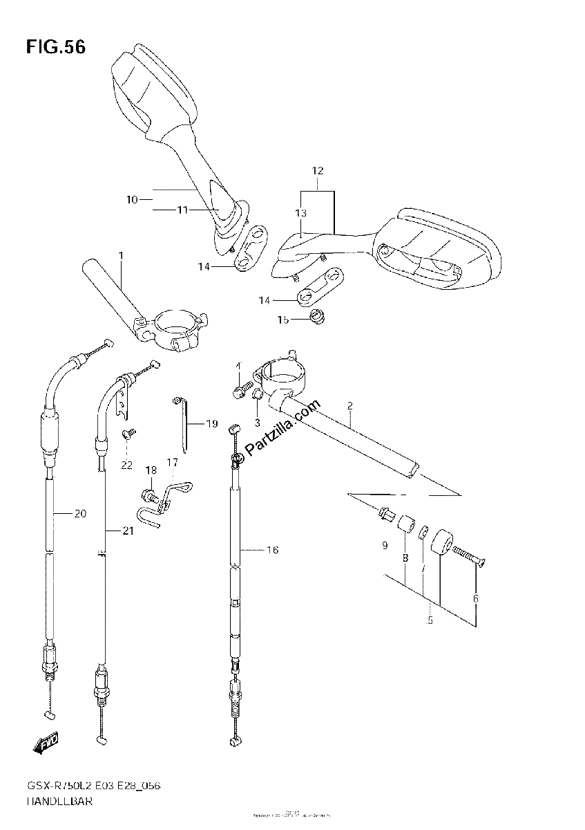 Diagrama de HANDLEBAR