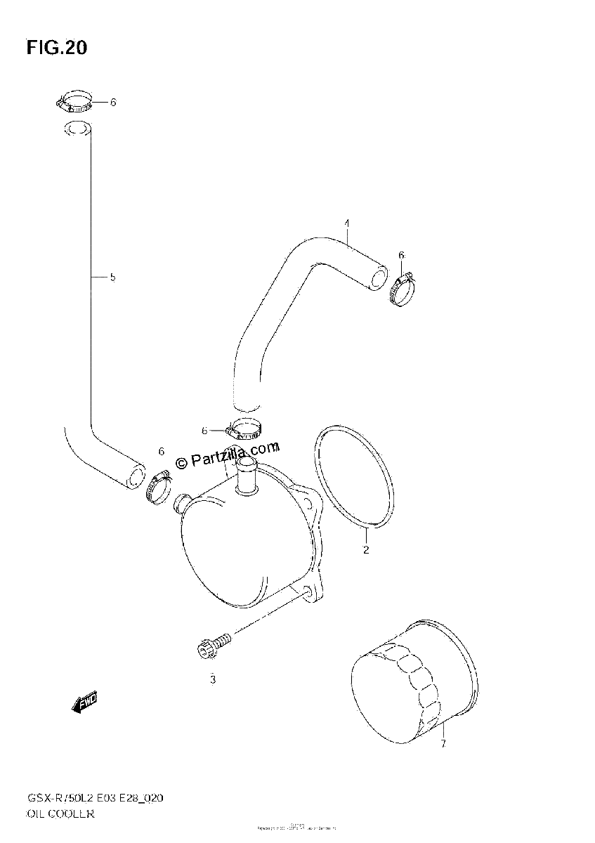 Diagrama de OIL COOLER