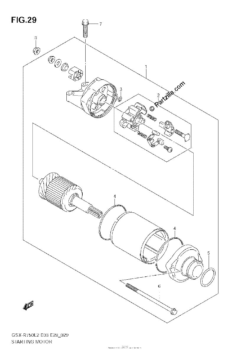 Diagrama de STARTING MOTOR