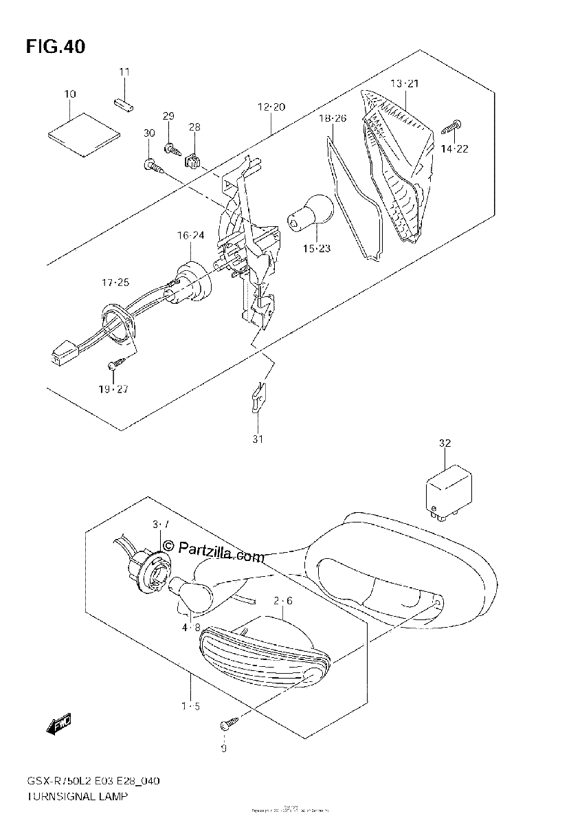 Diagrama de TURNSIGNAL LAMP