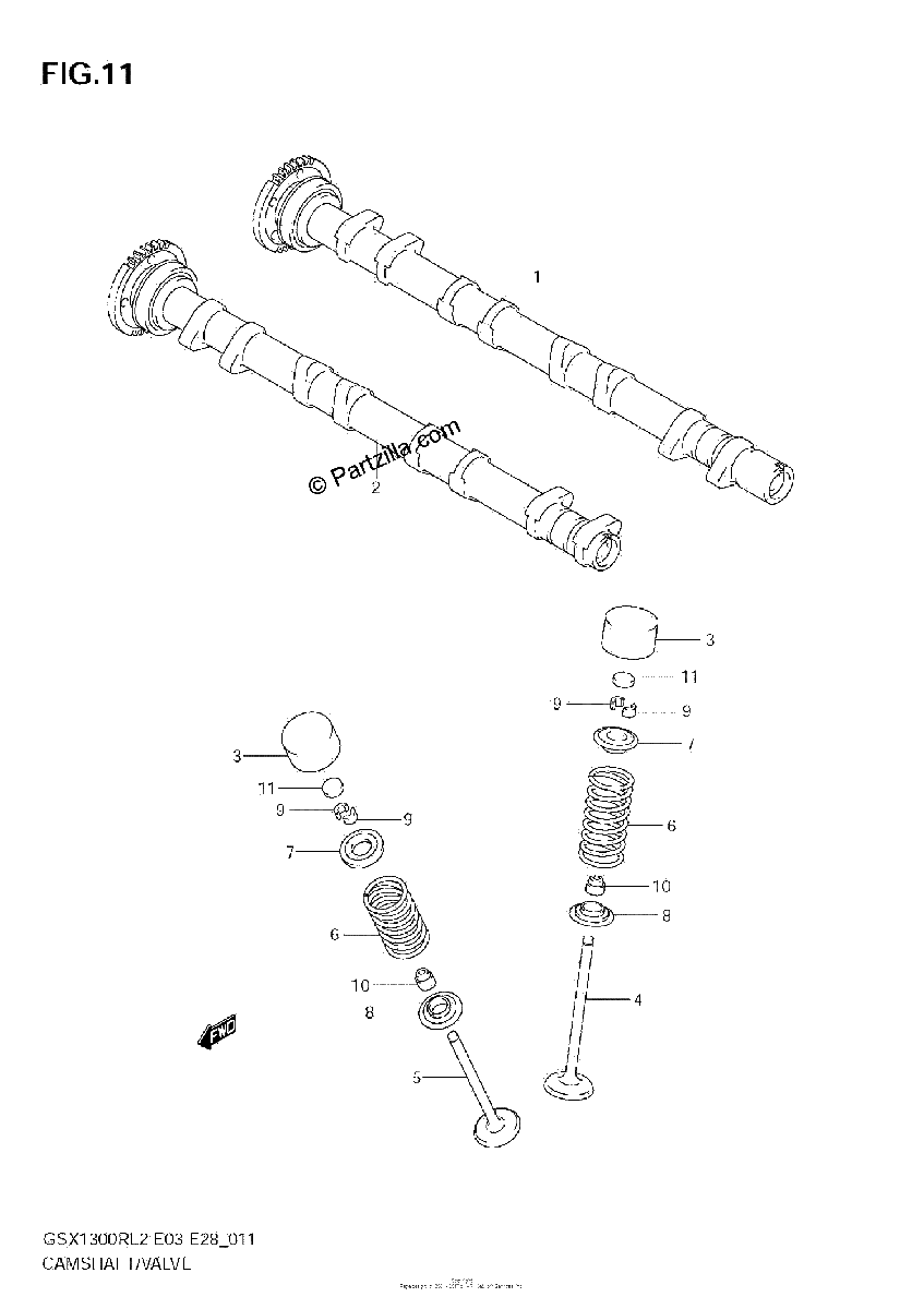 Diagrama de CAMSHAFT VALVE