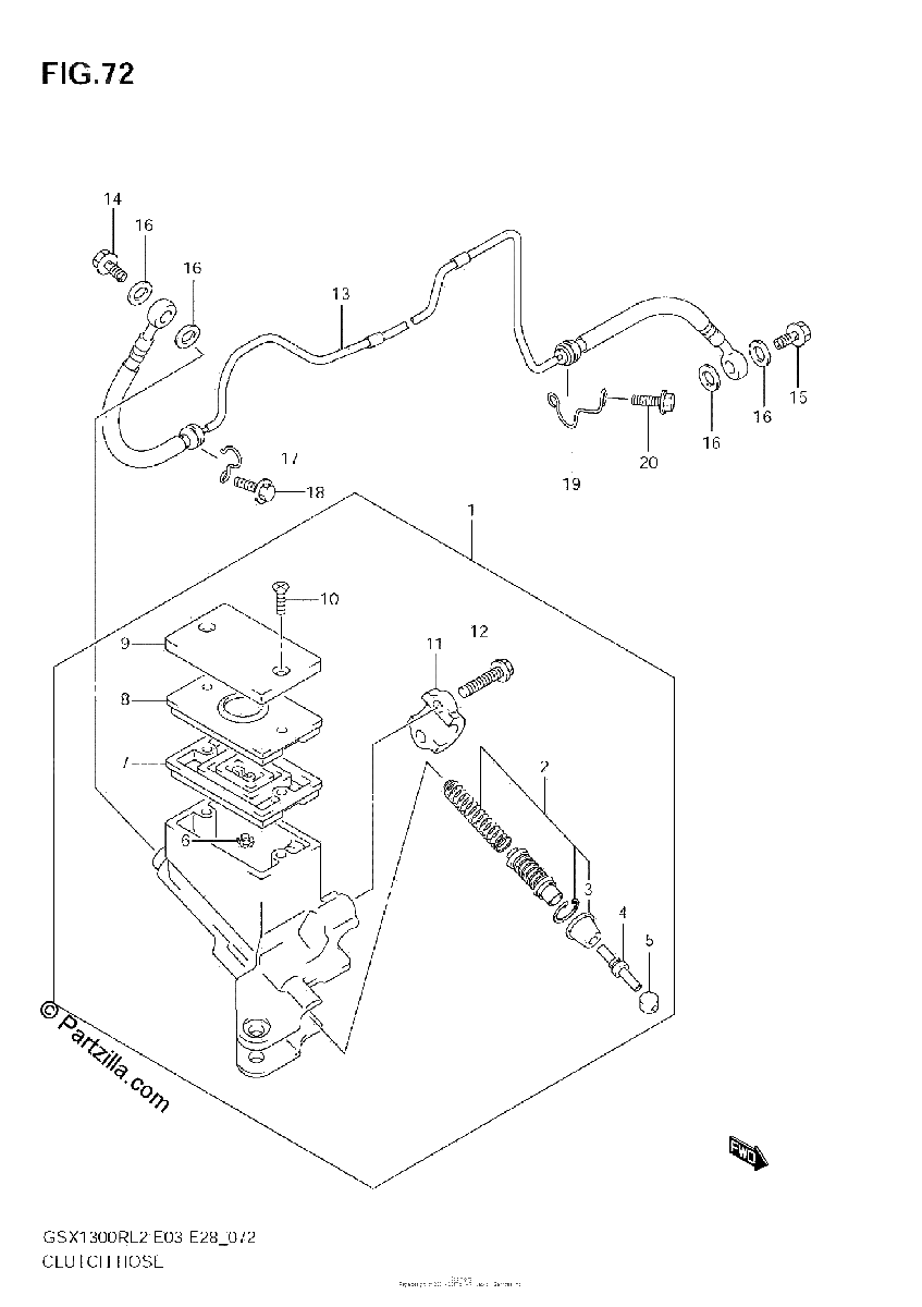 Diagrama de CLUTCH HOSE