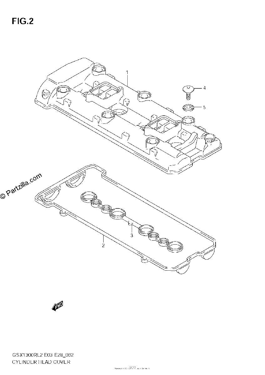 Diagrama de CYLINDER HEAD COVER