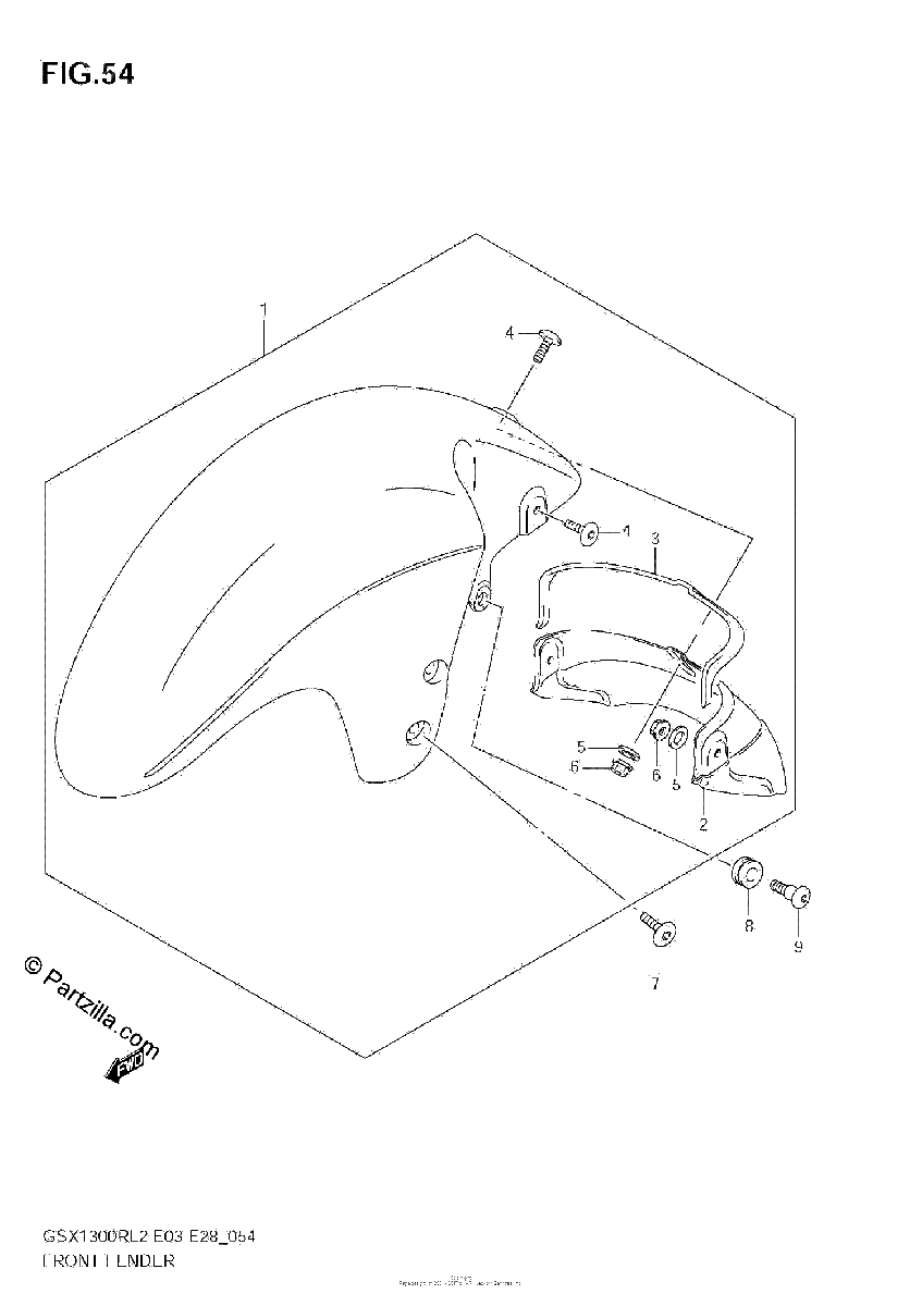 Diagrama de FRONT FENDER