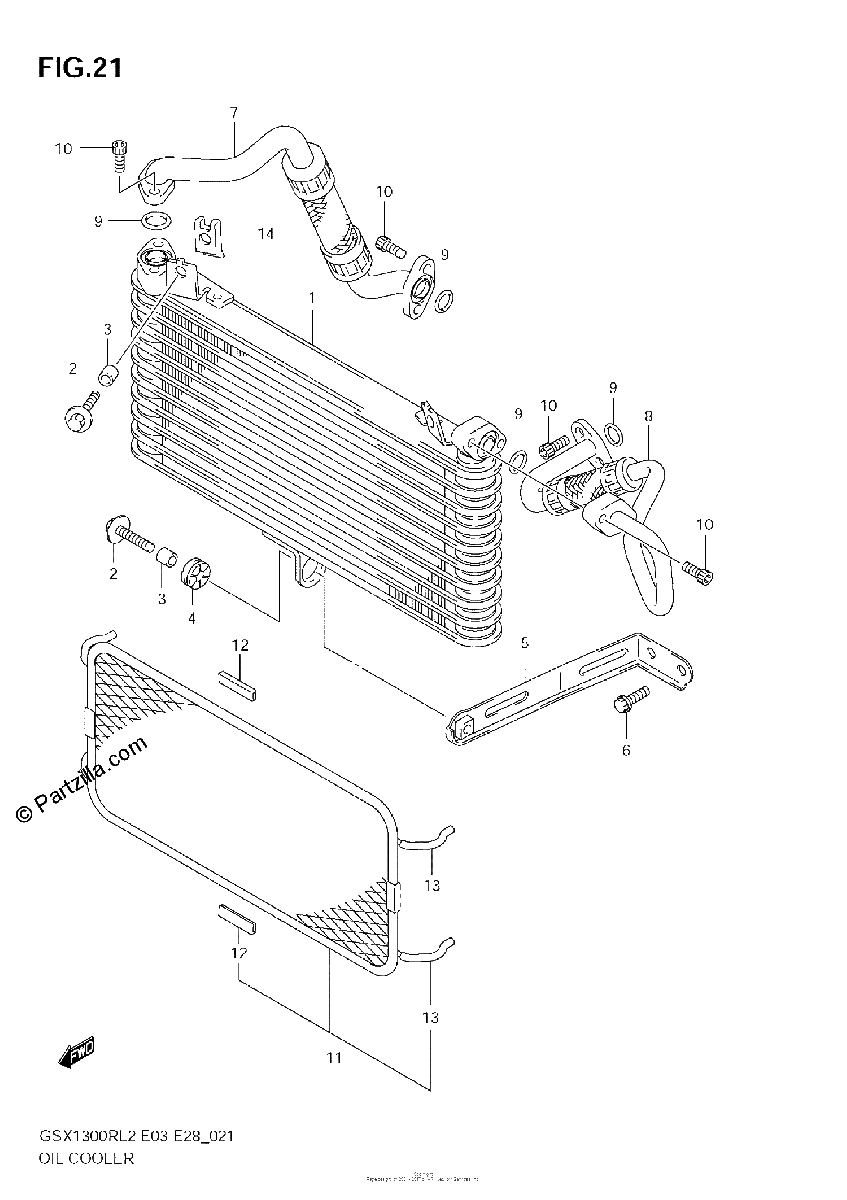 Diagrama de OIL COOLER