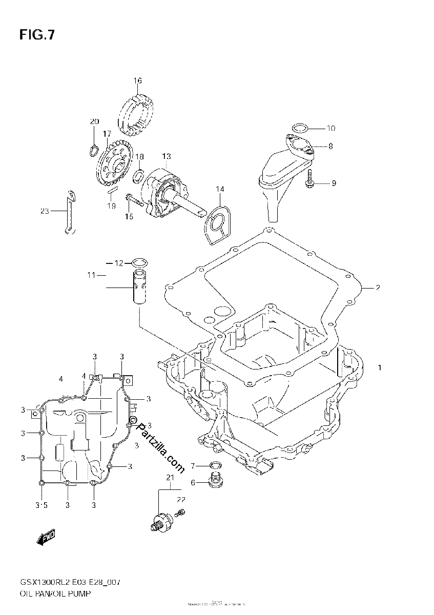 Diagrama de OIL PAN OIL PUMP