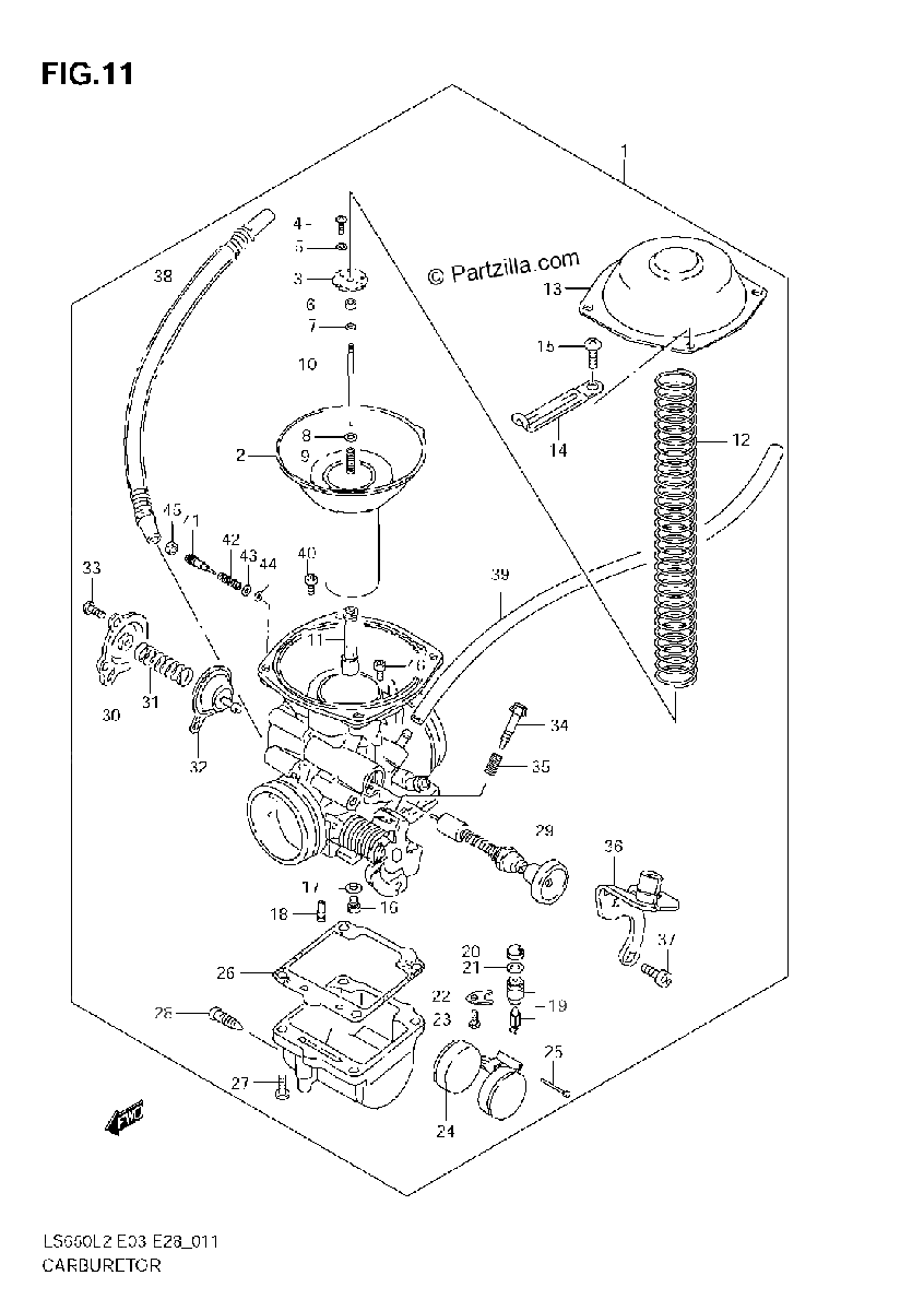 Diagrama de CARBURETOR E03