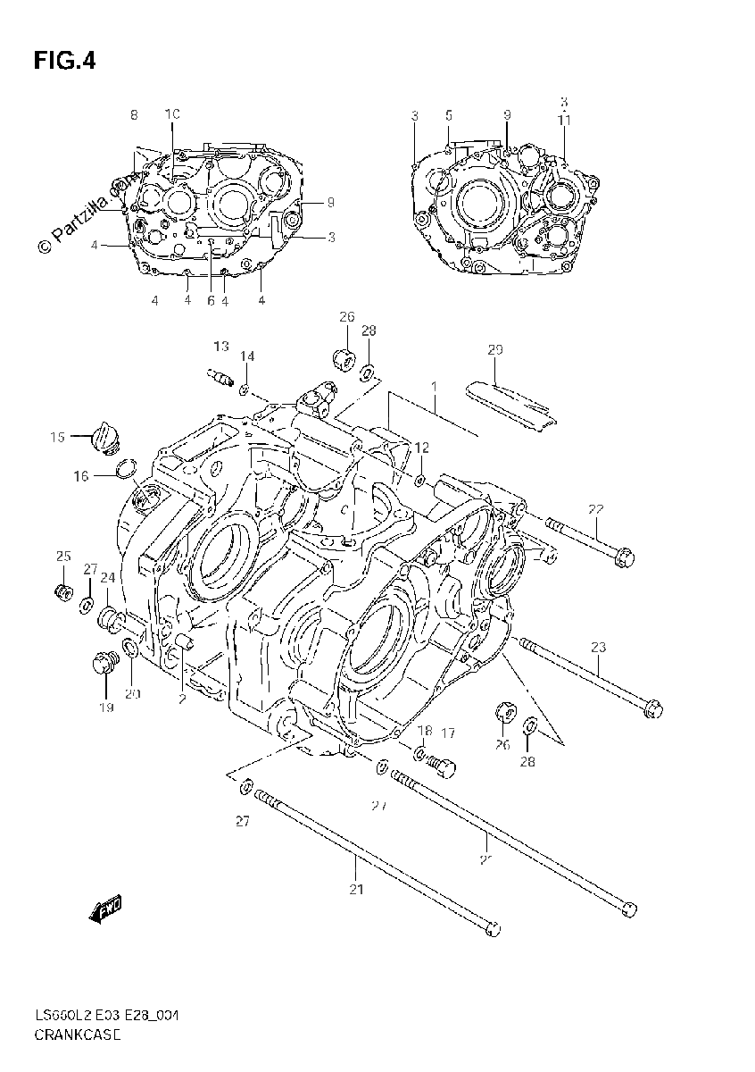 Diagrama de CRANKCASE