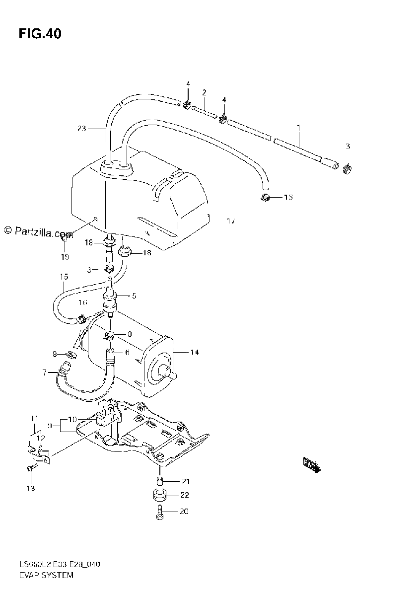 Diagrama de EVAP SYSTEM E33