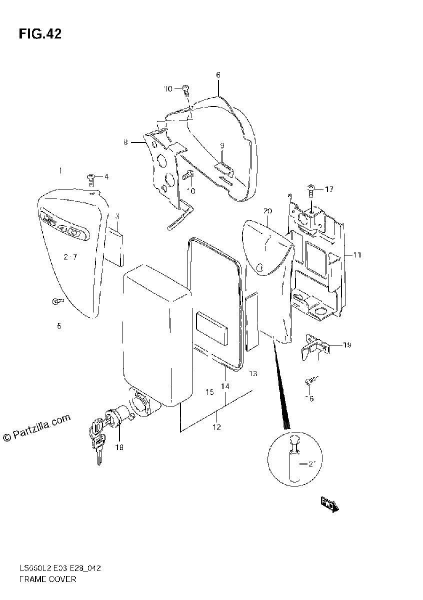 Diagrama de FRAME COVER