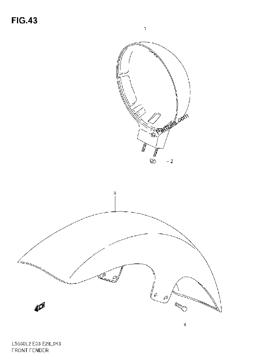 Diagrama de FRONT FENDER