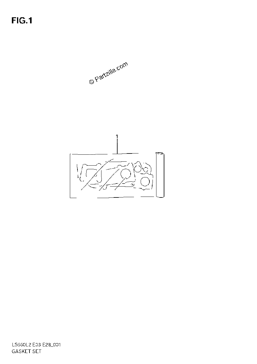Diagrama de GASKET SET
