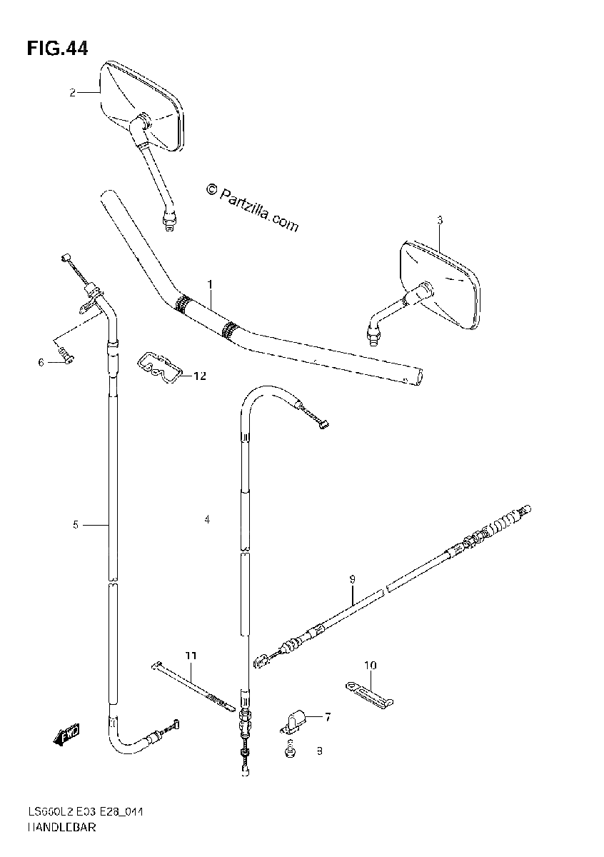 Diagrama de HANDLEBAR