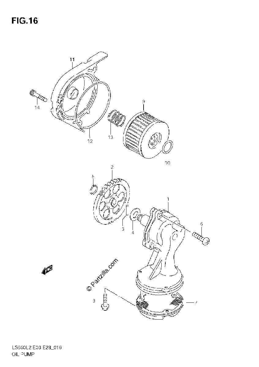 Diagrama de OIL PUMP