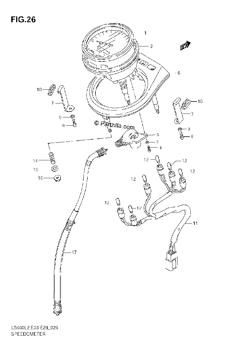 Diagrama de SPEEDOMETER E33