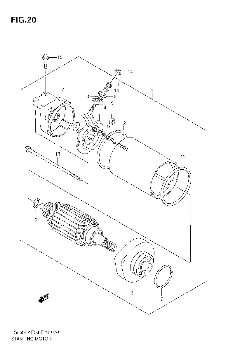 Diagrama de STARTING MOTOR