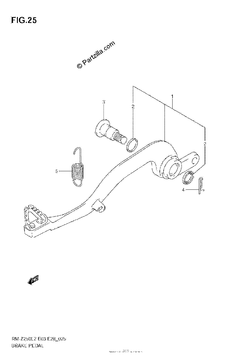 Diagrama de BRAKE PEDAL