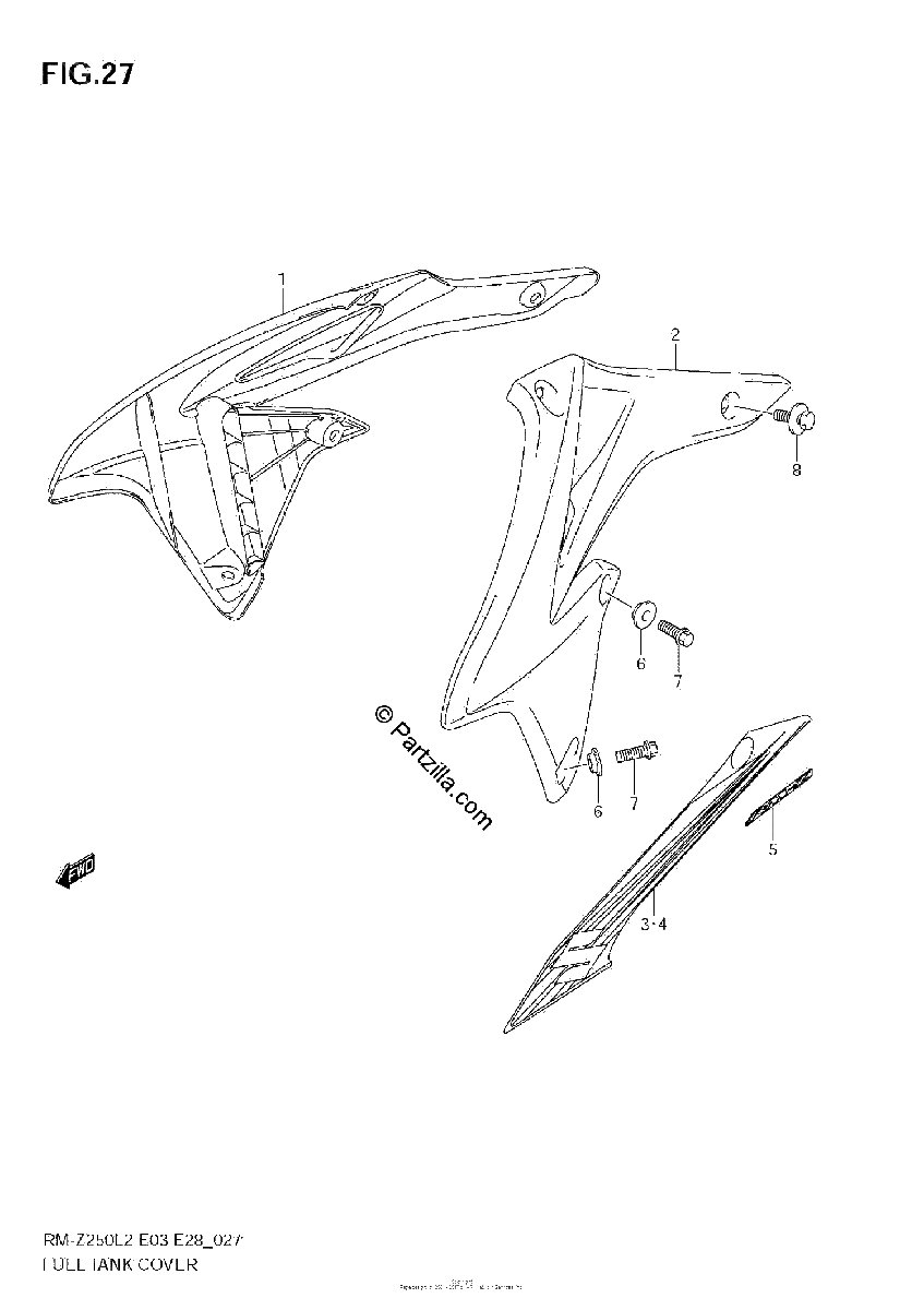 Diagrama de FUEL TANK COVER