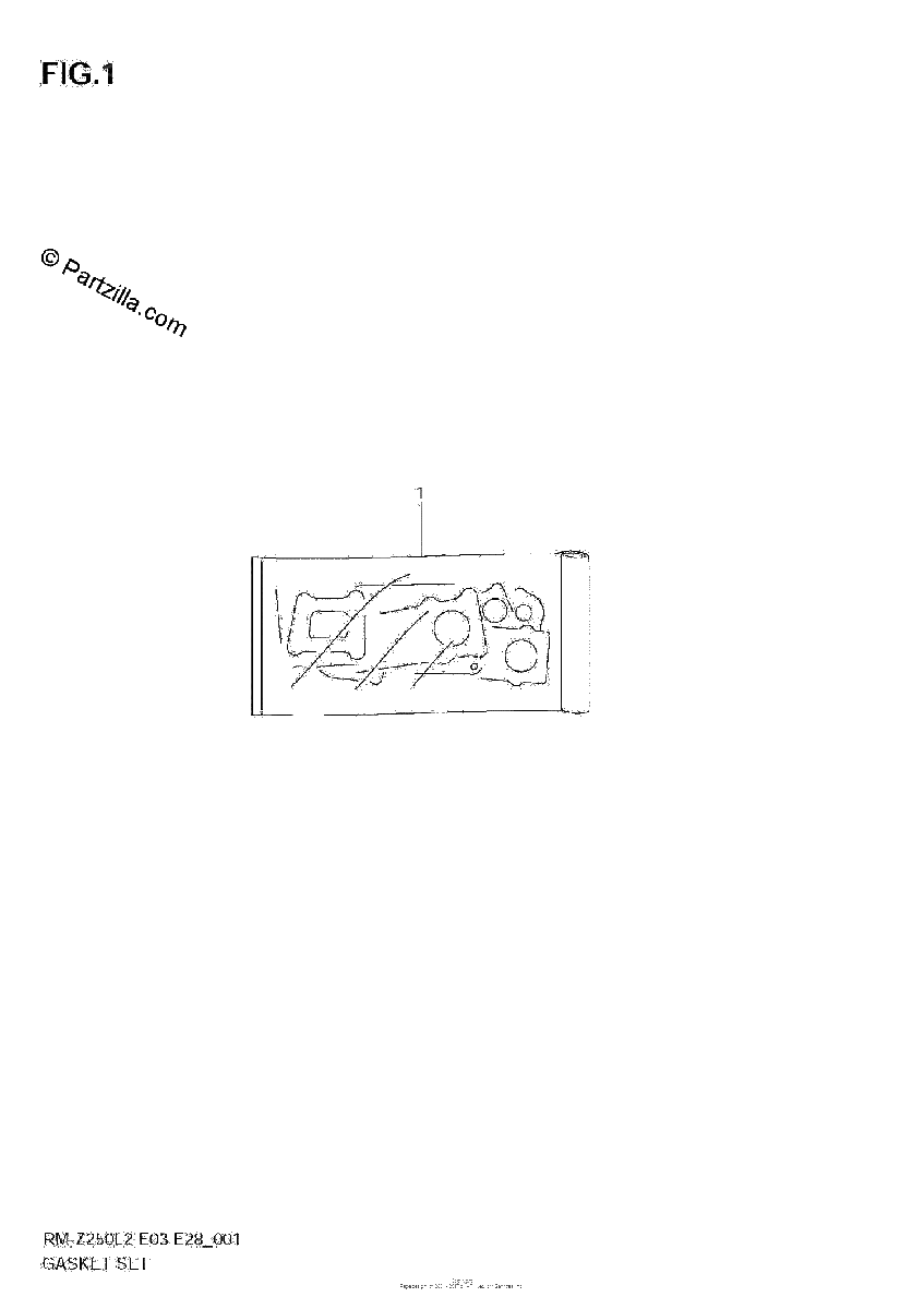 Diagrama de GASKET SET
