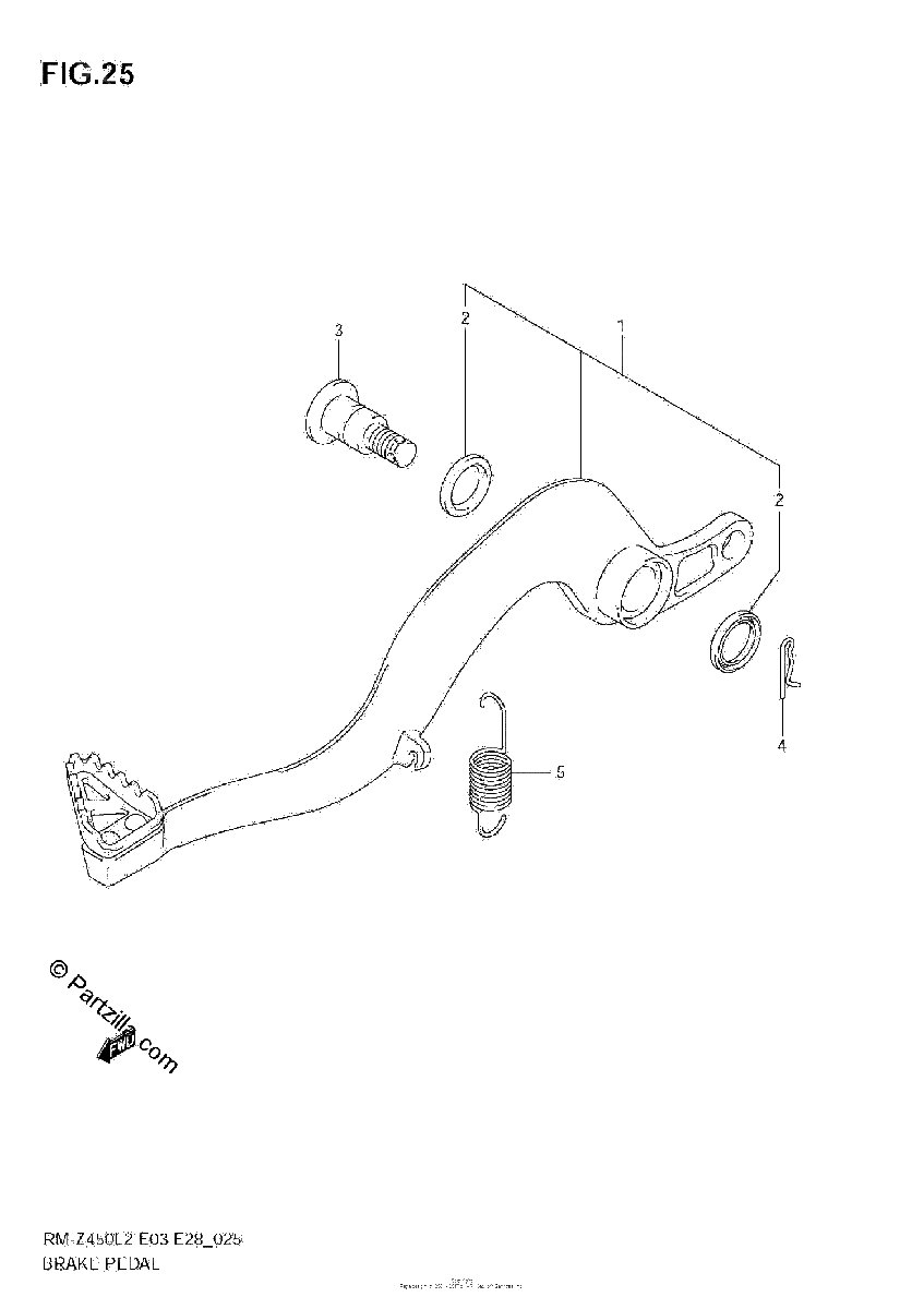 Diagrama de BRAKE PEDAL