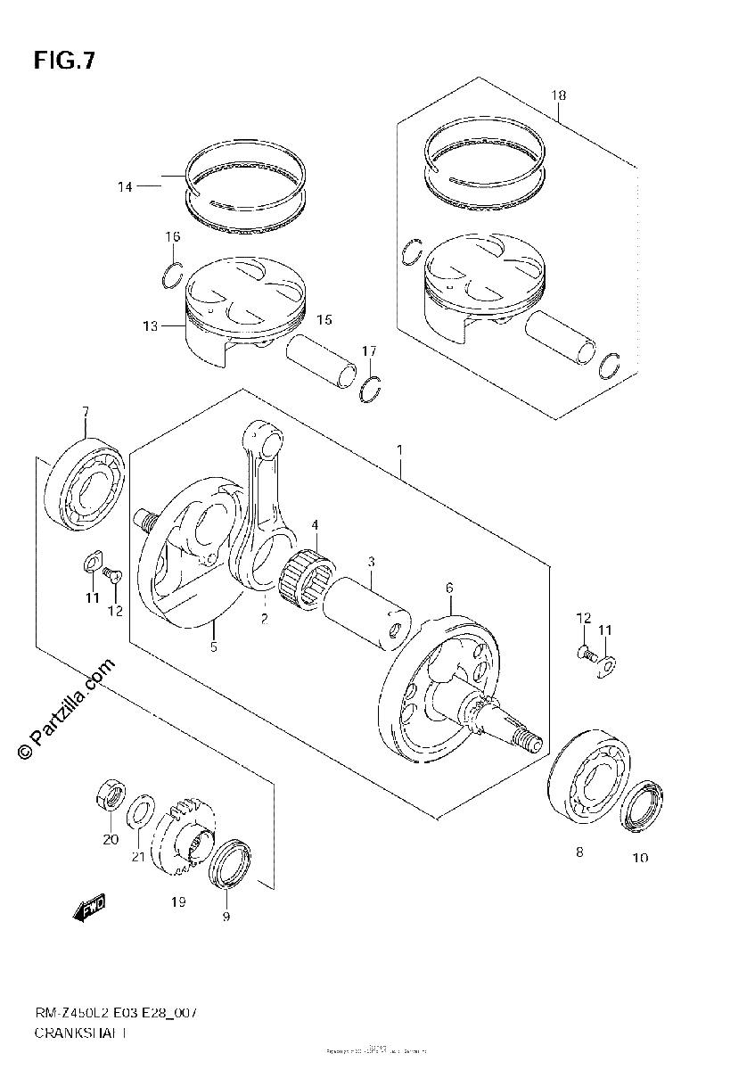 Diagrama de CRANKSHAFT