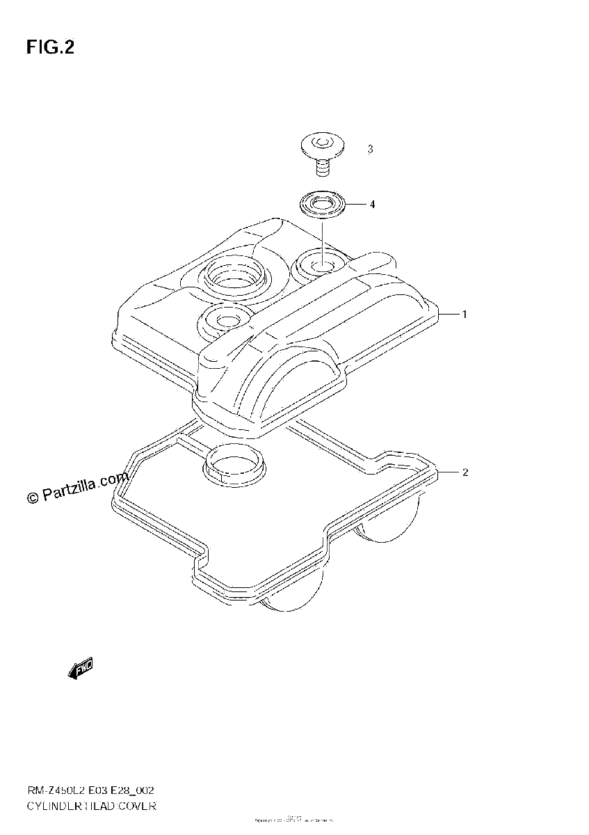 Diagrama de CYLINDER HEAD COVER
