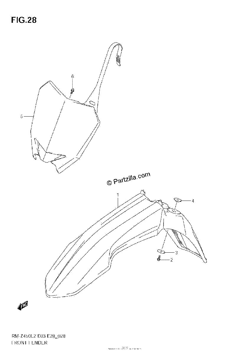 Diagrama de FRONT FENDER