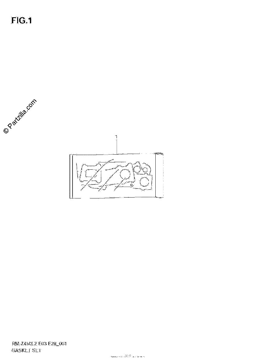 Diagrama de GASKET SET
