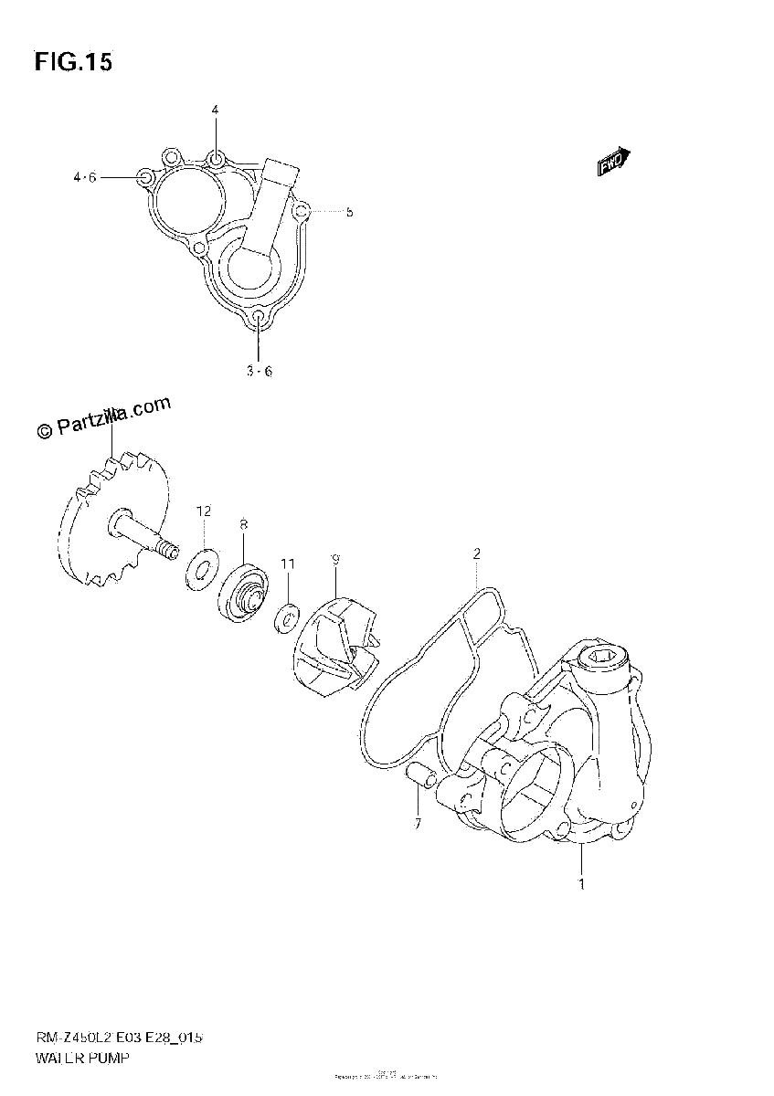 Diagrama de WATER PUMP