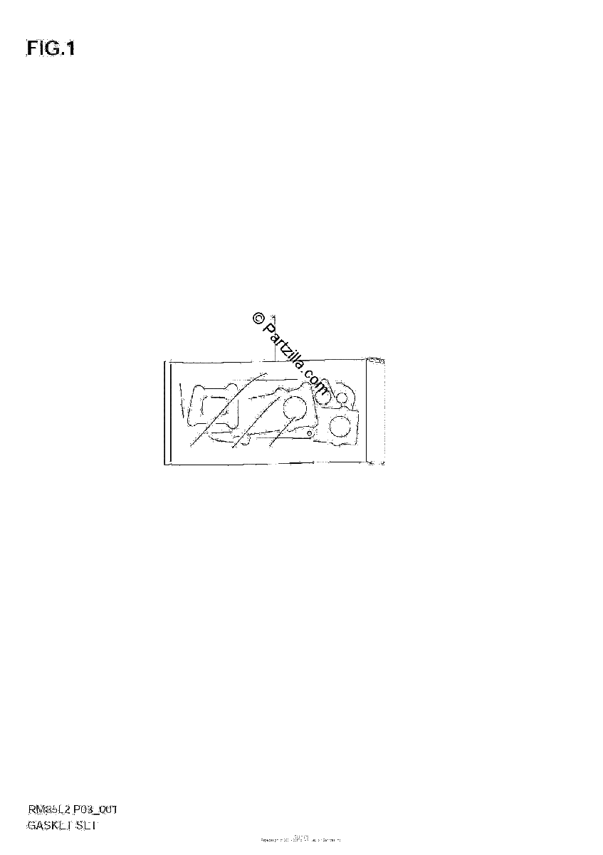 Diagrama de GASKET SET