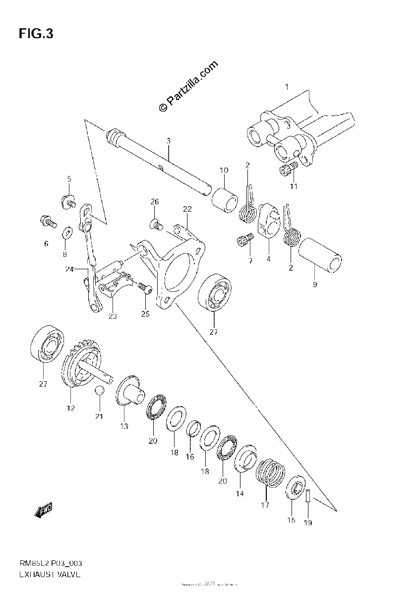 Diagrama de EXHAUST VALVE