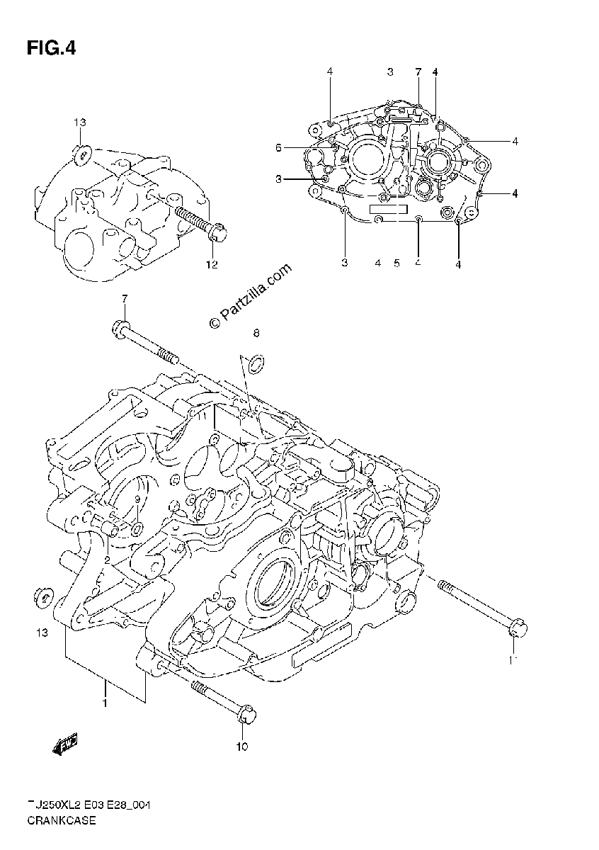 Diagrama de CRANKCASE