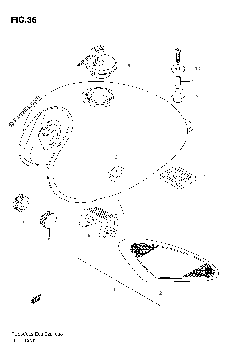 Diagrama de FUEL TANK