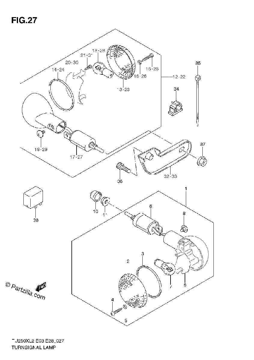 Diagrama de TURNSIGNAL LAMP