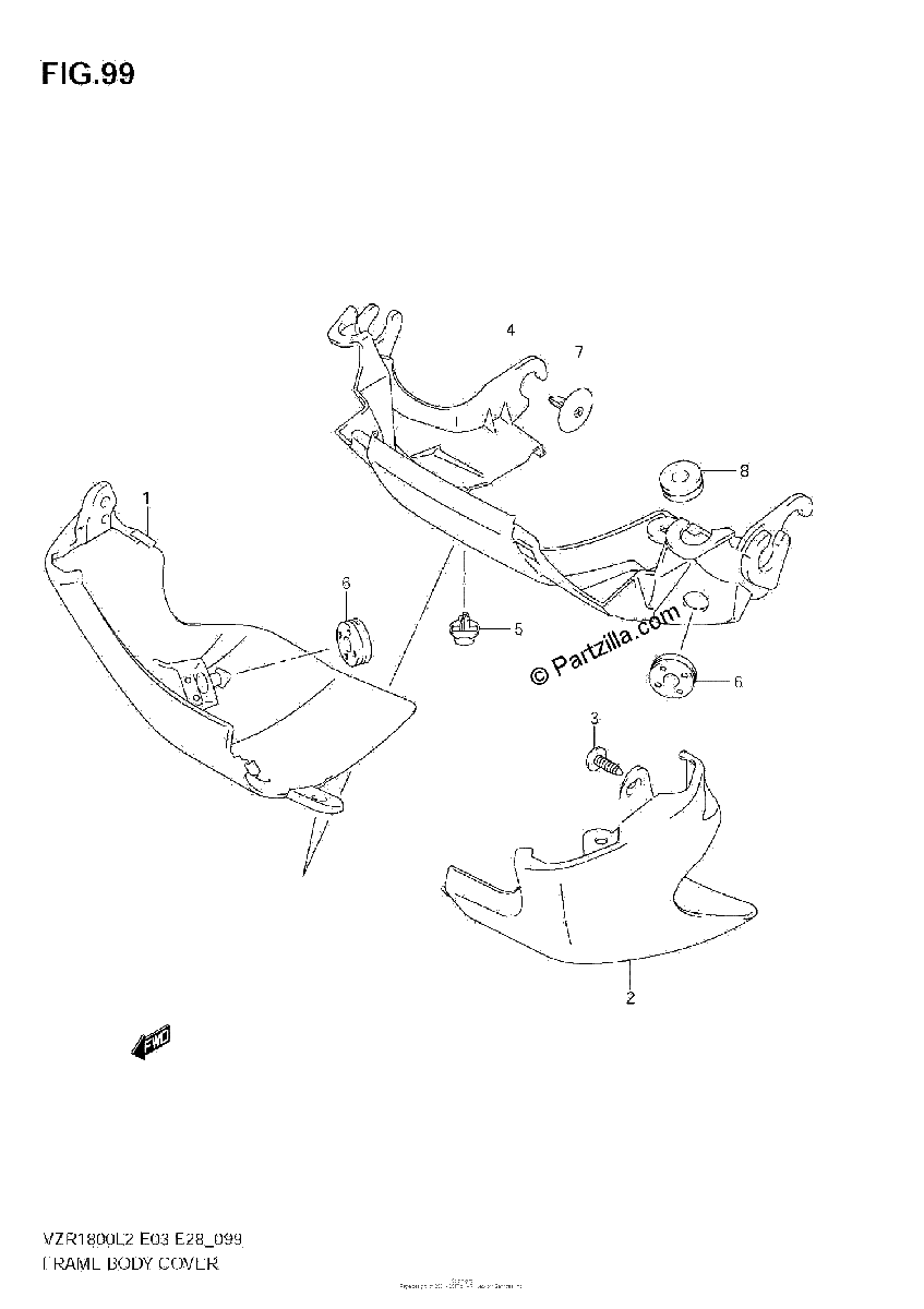 Diagrama de FRAME BODY COVER