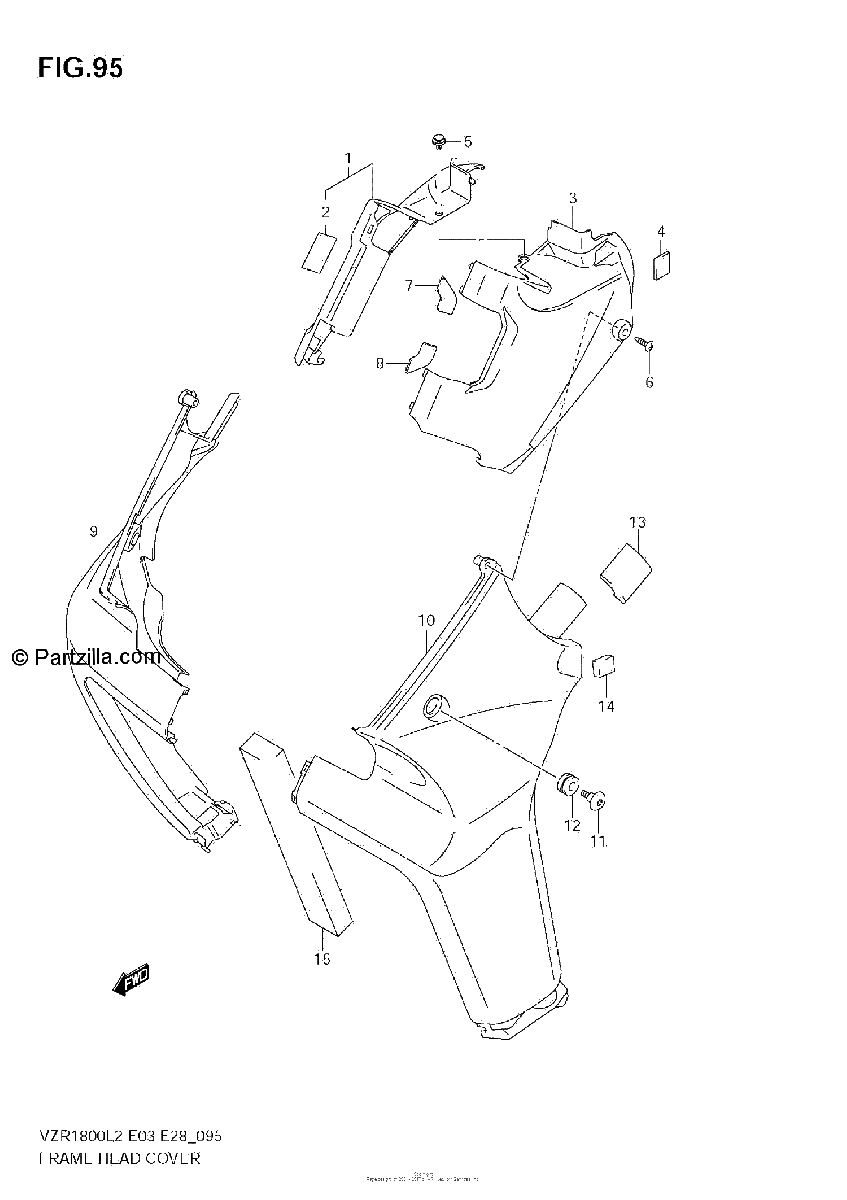 Diagrama de FRAME HEAD COVER VZR1800 L2 E33
