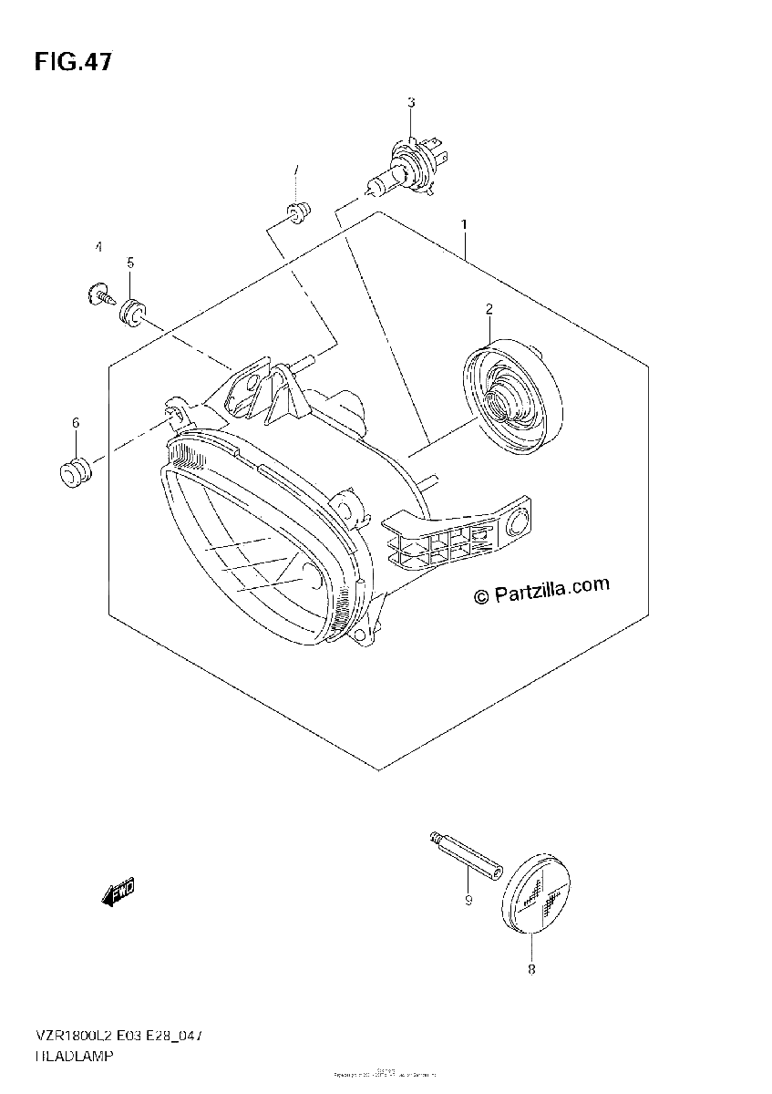 Diagrama de HEADLAMP