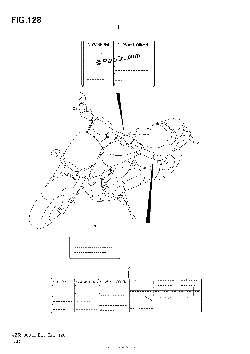 Diagrama de LABEL VZR1800 L2 E28