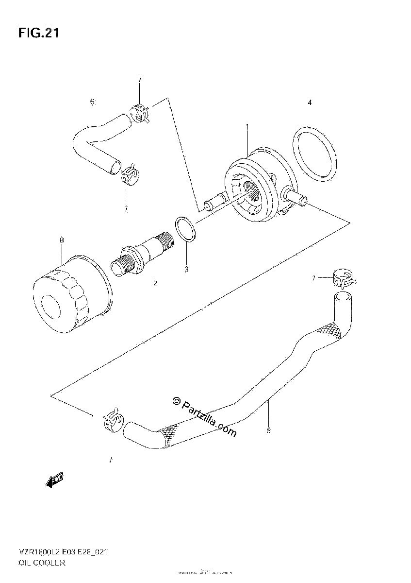 Diagrama de OIL COOLER